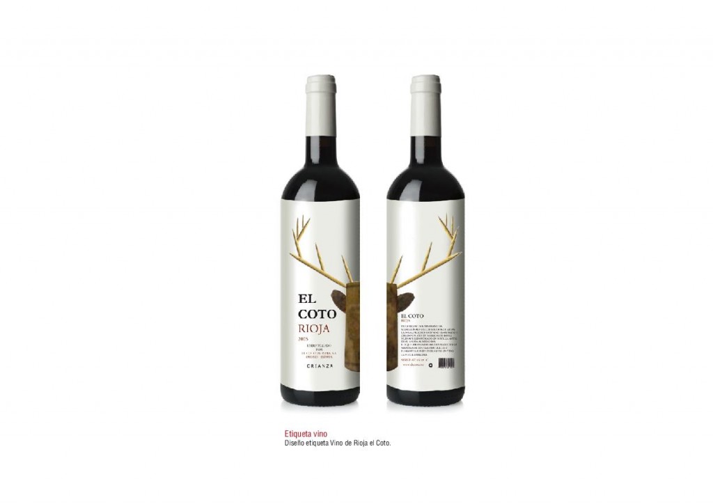 Diseño etiqueta de vino.